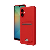 Samsung Galaxy A07 4g Kelvin Kartvizitli Silikon - Kırmızı