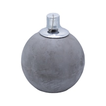 Küçük Beton Yuvarlak Mumluk Gri Çok Renkli