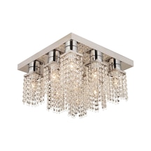 Peter 9Lu Krom  Kristalli, Taşlı Modern Tasarım Kristal Salon Avize