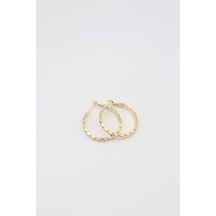 Vıp Küpe 14 K-17142 27mm Çok Renkli
