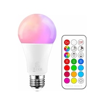 Rgb Led Lamba Kumandalı Ambiyans Aydınlatma 2000 Lümen Tasarruflu Renk Değiştiren Led Işık Standart
