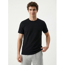Erkek T-shirt Lf2040577 Siyah