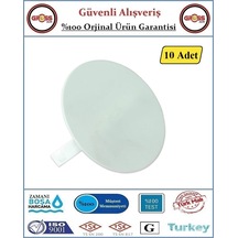 Buat Kapağı - Plastik - Beyaz - Düz - 10 Adet