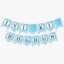 3 Paket Zikzak Banner Kar Tanesi İyi Ki Doğdun - Yılbaşı Süsü