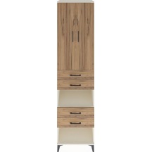 Hyperion Dolap 4 Raflı 4 Çekmeceli 2 Kapaklı 60x44x243 Aytaşı-çam Aytası