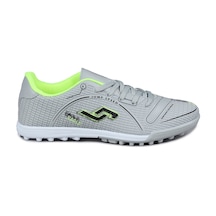 Jump 28006 Açık Gri - Neon Yeşil Halı Saha Krampon Futbol Ayakkabısı Gri - Yeşil