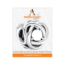Sonsuzluk Çemberi Charm /asafaccessory Beyaz