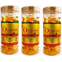 Sapphire Omega-3,6,9 Softgel 200 Yumuşak Kapsül 3 Kutu