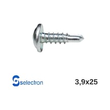 Selectron 3,9x25 Geniş Pul Başlı Matkap Uçlu Vida 1500 Ad