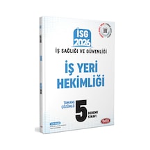 Data 2026 İsg İş Sağlığı Güvenliği İş Yeri Hekimliği Tamamı Çözümlü 5 Deneme Sınavı Data Yayınları