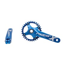 Shimano Raptor A28z-as322 Tekli Aynakol+orta Göbek 32t 170mm Mavi 260173 Siyah