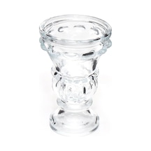 Tekli Kristal Cam Şamdan Mumluk Çok Renkli