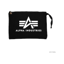 Zepplin Giyim Alpha Industries Siyah Clutch Astarlı Cüzdan / El Çantası