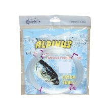 Captain Alpinus Poşet Misina 4x25 Bağlantılı 100mt Beyaz 0.25 Mm