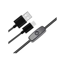 Raspberry Pi 4 Type C 5v 3a On-off Anahtarlı Güç Kablosu - 1 Metre