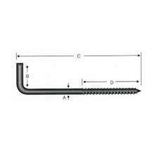 Vidalı Korniş Çivi No:8 - 4x80 - 10 Adet Belirtilmemis