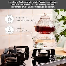 Lori Borosilikat Cam Çaydanlık 1