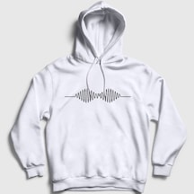 Presmono Unisex Am Arctic Monkeys Kapüşonlu Sweatshirt Beyaz