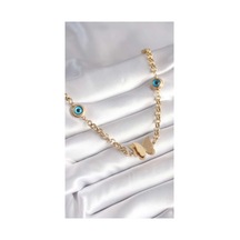 Kelebek-boncuk Model Çelik Kolye Sarı - 685507911 Sarı