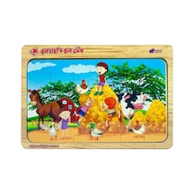 Seyfikirta Çiftlik Ahşap Puzzle, 24 Parça, Çocuk Oyuncağı Standart