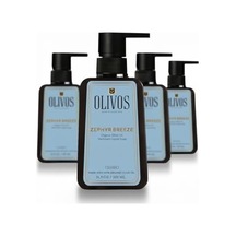 Olivos Zeytinyağlı Hamam Kokulu Sıvı Sabun - Derinlemesine Temizlik Ve Ferahlatıcı Bakım - Nemlendirici Ve Besleyici, Hassas Ciltler İçin İdeal, 500ml 4x500 Ml, Hamam Kokulu