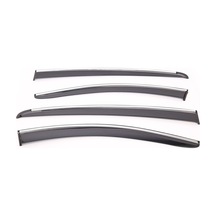 Sunplex Toyota Uyumlu Corolla 2013-2018 Arası Chrome Style 4 Lü Set Kromlu Cam Rüzgarlığı Ön Ve Arka Parça