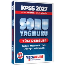 Yediiklim Yayınları 2027 Kpss Genel Yetenek Genel Kültür Tüm Dersler Soru Yağmuru