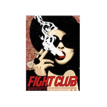 Bedeko Ahşap Tablo 35 Cm X 50 Cm Fight Club Dövüş Klübü Poster