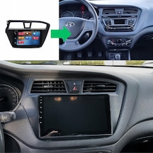 Hyundai İ20 Android Multimedya Sistemi 4-64 For-x 2014-2017 Ön Kayıt Kamera  9"