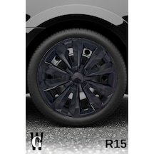 Honda Civic 15 İnç Jant Kapağı 4 Adet Siyah S109