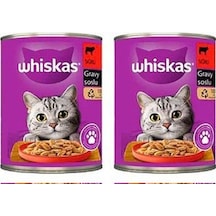 Whiskas Kedi Maması Konserve Biftekli 400 Gr 2 Adet