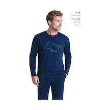 Pierre Cardin 6151 Erkek Uzun Kollu Bisiklet Yaka Pijama Takımı -lacivert