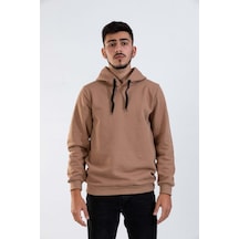 Rafcoll Ünisex Camel Kapşonlu Sweathırt Camel