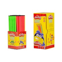 Play-doh Neon Yuvarlak Kurşun Kalem 72'li Stand Çok Renkli
