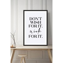 Motto Yazılı Çerçeve Görünümlü Mdf Tablo Çok Renkli - 713604781 Çok Renkli