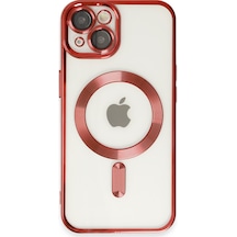 Apple iPhone Uyumlu 14 - Kılıf Kross Magneticsafe - Kapak - Kırmızı
