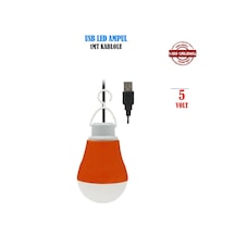 Bilgisayar Usb Led Ampul 5W 1Mt Kablolu Beyaz 8 Adet