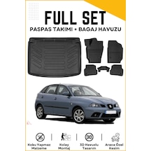 Seat İbiza 2005 Model Birebir Uyumlu Bagaj Havuzu+paspas Seti