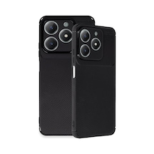 C61 Kılıf Auto Focus Karbon Kapak - Siyah