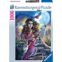 Ravensburger 1000 Parça Puzzle Kurtlarla Kadın 196647