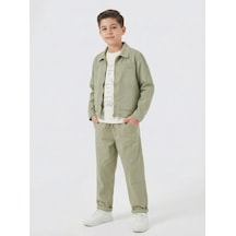 Xo Kids Erkek Çocuk 3lü Alt Üst Kombin Takmı 4-13 Yaş Set0467 Fıstık Yeşili