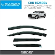 Kromlu Cam Rüzgarlığı Toyota Corolla Cross 2022--- 4 Parça 1 Tk
