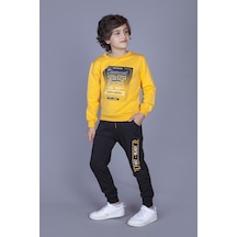 Toontoy Kids Toontoy Erkek Çocuk Realistic Baskılı Takım Hardal