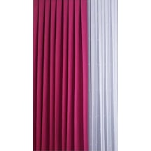 Evdepo Home Deniz Soft Pileli Fon Perde Fuşya