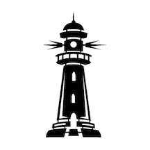 Deniz Feneri Oto Motor Laptop Duvar Folyo Sticker 15x30 Cm