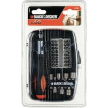 Black Decker A7062 40 Parça Aksesuar Seti Cırcır Tornavida Bits Uç Ve Lokma Seti