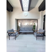 Safir 3 1 1 Bahçe,balkon,teras,cafe,çay Seti,oturma Grubu,koltuk Takımı,3lütakımlar,ofis Koltuğu Gri