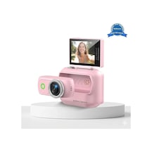 1080p Dijital Video Kamera 32gb Kart Dijital Vlog Fotoğraf Makinesi Türkçe Pembe