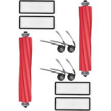 Roborock Qrevo L Uyumlu 10 Parça Set 10 Parça Siyah Set