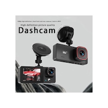 Araç İçi Hd Kamera 3 Kameralı Wifi Özellikli 1080p Full Hd Gece Görüşlü G-sensör Dashcam - 866739625